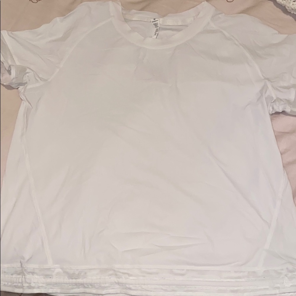 Lululemon white crop top